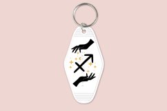 Sagitarius Zodiac Signs keychain svg cutting files or sublimation files for keychain