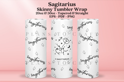 Sagitarius zodiac skinny tumbler sublimation wrap with high resolution and transparant background are for 20oz and 30oz skinny tumbler