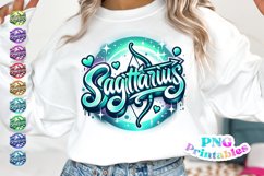 Sagittarius Zodiac Airbrushed PNG Product Image 1