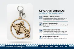 Cute Zodiac Keychain SVG | Sagittarius Astrology Design Product Image 3