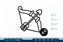 Cute Zodiac Sign SVG | Kawaii Astrology Design Product Image 2