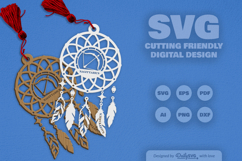 Sagittarius Dream Catcher Laser Cut Set SVG Product Image 2