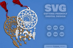 Sagittarius Dream Catcher Laser Cut Set SVG Product Image 2