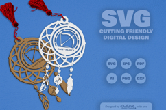 Sagittarius Dream Catcher Laser Cut Set SVG Product Image 1