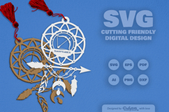 Sagittarius Dream Catcher Laser Cut Set SVG Product Image 2