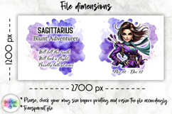 Zodiac Sign Mug Wrap PNG, Sagittarius 15oz Sublimation Print Product Image 2