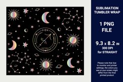 Sagittarius zodiac sublimation tumbler wrap 20 oz skinny Product Image 2