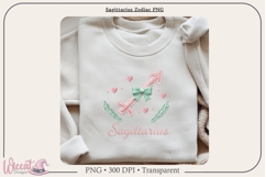 Sagittarius Zodiac PNG, Cozy Faux Knit Astrology Clipart, Product Image 5