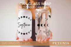 Zodiac Sign svg being used as a beer can glass wrap