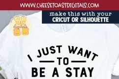 I Just Want To Be A Stay At Home Dog Mom | Funny Dog SVG Product Image 2
