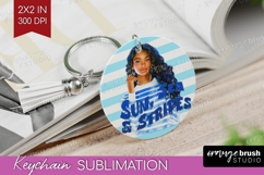 Sailor Girl Nautical Keychain PNG Sea Quotes Keychain Product Image 1