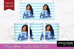 Sailor Girl Nautical Mug Wrap Sea Quotes Mug PNG Sublimation Product Image 1