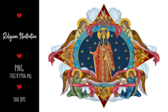 christening, vintage, religious, heaven, communion, faith, sacrament, saviour, epiphany, christian, evangelical, orthodox, greek, art, saint, holy, king, baptism, confirmation, angels, religion, sky, illustration, god, blessing, byzantine