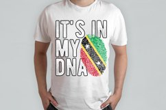 It's in my DNA Saint Kitts and Nevis Flag Fingerprint PNG Product Image 2