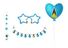 National, Patriotic Party Bundle. Saint Lucia Product Image 2