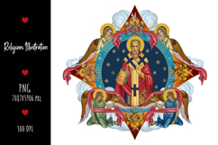 christening, vintage, religious, heaven, communion, faith, sacrament, saviour, epiphany, christian, evangelical, orthodox, greek, art, saint, holy, king, baptism, confirmation, angels, religion, sky, illustration, god, blessing, byzantine
