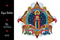 christening, vintage, religious, heaven, communion, faith, sacrament, saviour, epiphany, christian, evangelical, orthodox, greek, art, saint, holy, king, baptism, confirmation, angels, religion, sky, illustration, god, blessing, byzantine