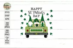 Saint Patrick's Day Truck Gnome SVG Product Image 4