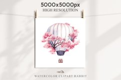 Sakura Cherry Blossom Bouquet Flower Floral Hot Balloon Clipart PNG Watercolor Transparent wedding invitation shirt designs sublimation printable digital bloom watercolor Sakura Cherry Blossom Spring Floral Hot Air Balloon, Flowers clipart, wedding art
