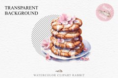 Sakura Cherry Blossom Cookie Sweets Flower Floral Food PNG Watercolor Transparent wedding invitation shirt designs sublimation printable digital bloom watercolor Sakura Cherry Blossom Cookies Sweets Food, Flowers bake clipart, sublimation wedding