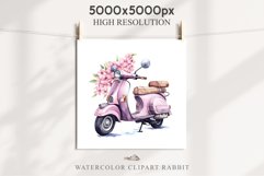 Sakura Cherry Blossom Spring Flower Floral Motorbike Scooter PNG Watercolor Transparent wedding invitation shirt designs sublimation printable digital bloom  watercolor Sakura Cherry Blossom Spring Japanese Floral Bouquet, Flowers clipart sublimation wedd