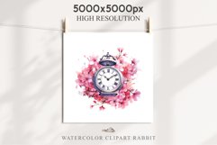 Sakura Cherry Blossom Vintage Watch Spring Flower Floral PNG Watercolor Transparent wedding invitation shirt designs sublimation printable digital bloom watercolor Sakura Cherry Blossom Spring Floral basket, Flowers clipart, sublimation wedding art