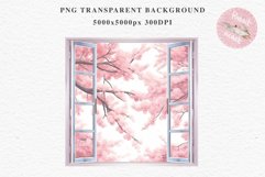 Sakura Cherry Window Blossom Spring Flower Floral Arrangemen PNG Watercolor Transparent wedding invitation shirt designs sublimation printable digital watercolor Sakura Cherry Blossom Spring Floral Romantic, Flowers clipart, sublimation wedding