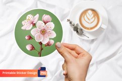 Sakura Sticker, Nature Sticker, Spring Sakura Sticker Product Image 1