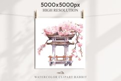 Sakura Torii Arch Cherry Japanese Blossom Flower Floral Gate PNG Watercolor Transparent wedding invitation shirt designs sublimation printable digital bloom  watercolor Sakura Cherry Blossom Spring Floral Branch, Flowers clipart, sublimation wedding art