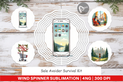 Sale Avoider Survival Kit Wind Spinner Product Image 1