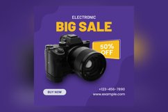 Big Sale on Camera Sale Banner Design Template Product Image 2