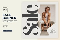 Fashion Frenzy Sale Banner Design Template Product Image 1