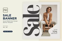 Fashion Frenzy Sale Banner Design Template Product Image 1