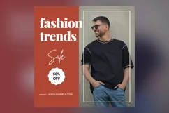 Fashion Frenzy Summer Sale Banner Design Template Product Image 2