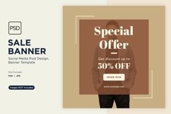 Fashion Frenzy Sale Banner Design Template Product Image 1