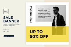 Fashion Frenzy Sale Banner Design Template Product Image 1