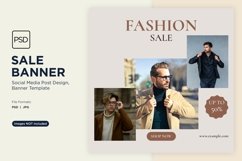 Fashion Frenzy Sale Banner Design Template Product Image 1