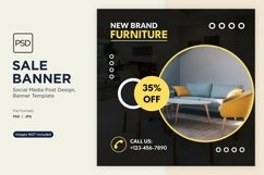 Special Sale on New Brand Furniture Banner Design Template Product Image 1