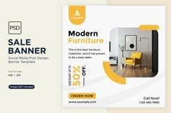 Special Sale on Home Modern Furniture Banner Design Template Product Image 1