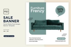 Special Sale on Home Furniture Frenzy Banner Design Template Product Image 1