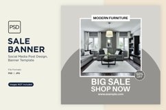Big Sale on Modern Furniture Banner Design Template Product Image 1