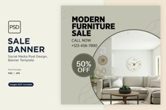 Big Sale on Modern Furniture Banner Design Template Product Image 1