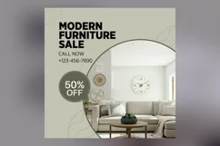 Big Sale on Modern Furniture Banner Design Template Product Image 2