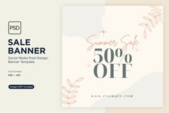 Summer Stylin Seasonal Sale Banner Design Template Product Image 1