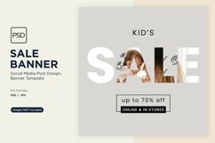 Special Offer Kids Sale Banner Design Template Product Image 1