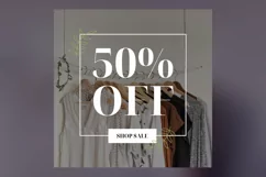 Special Offer 50 Percent Sale Banner Design Template Product Image 2