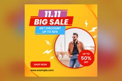 Big Sale on store and online fifty percent off Banner Design Product Image 2