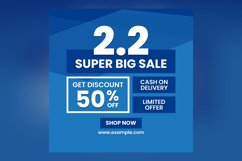 Big Sale on store and online fifty percent off Banner Design Product Image 2