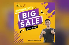 Big Sale on Store And Online Sale Banner Design Template Product Image 2