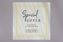 Special Offer Discount up to 40 present Sale Banner Design Product Image 2